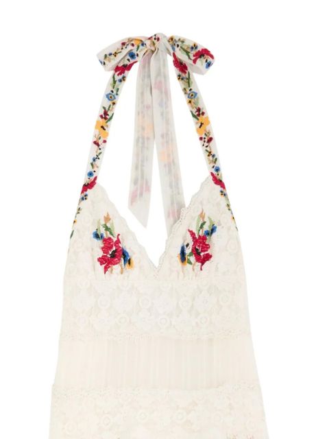 Free People floral-embroidered midi dress - Neutrals - zdjęcie produktu nr 2