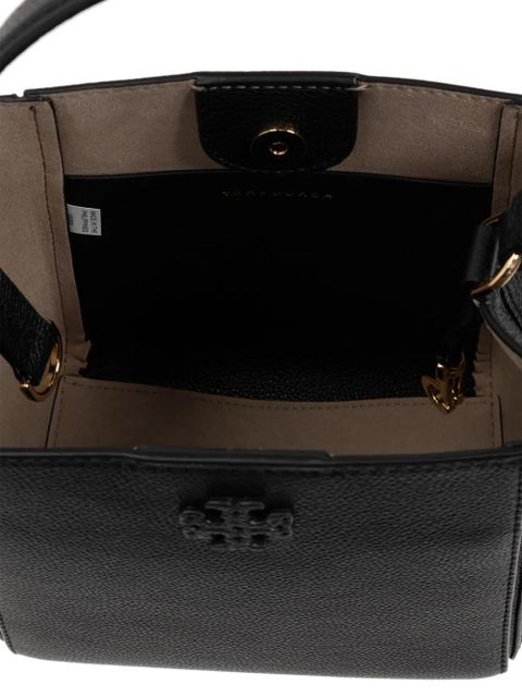 Tory Burch McGraw leather bucket bag - Black - zdjęcie produktu nr 2
