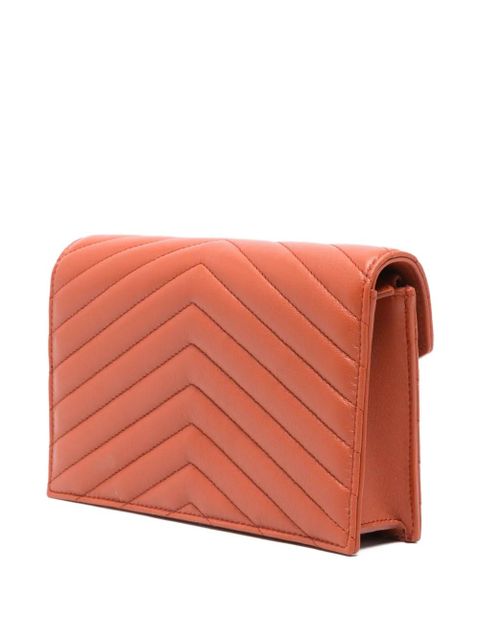 Saint Laurent chevron cross body bag - Orange