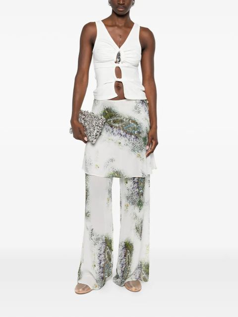 Christopher Esber absence-print trousers - White