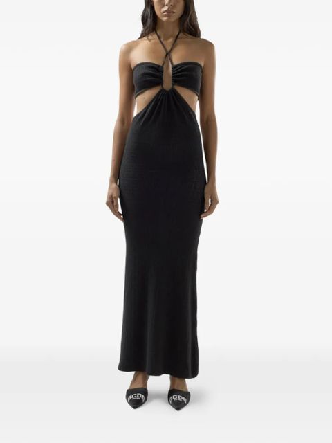 GCDS cut-out-design maxi dress - Black