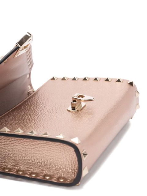 Valentino Garavani Rockstud leather satchel bag - Pink