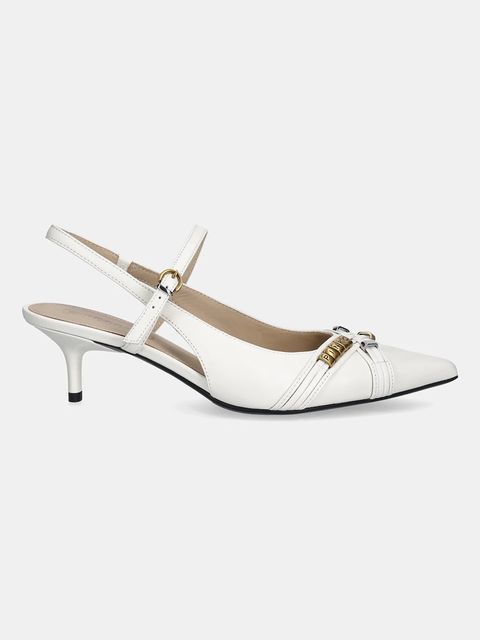 Pinko szpilki skórzane Gloria 18 kolor beżowy SD0489P003Z12