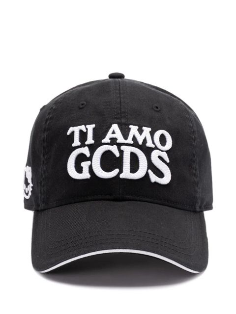 GCDS logo-embroidered cap - Black - zdjęcie produktu nr 1