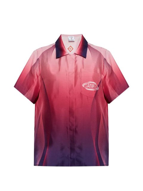 Casablanca gradient-effect polo shirt - Pink - zdjęcie produktu nr 1