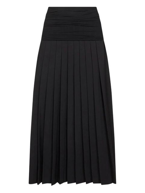 MM6 Maison Margiela pleated tulle-panel skirt - Black - zdjęcie produktu nr 2