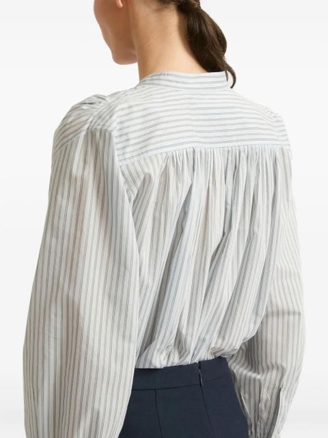 Yves Salomon striped shirt - White