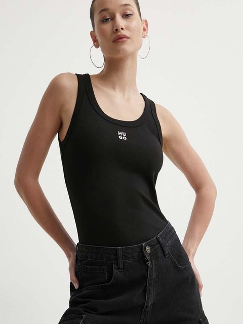 HUGO top damski kolor czarny 50514489 50514489 - zdjęcie produktu nr 1