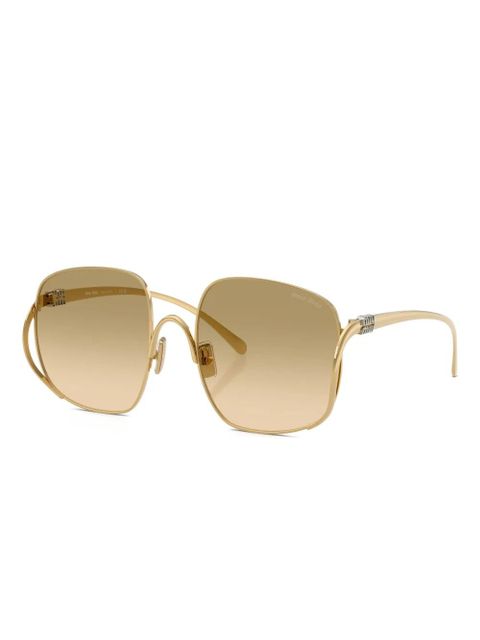 Miu Miu Eyewear square-frame sunglasses - Gold