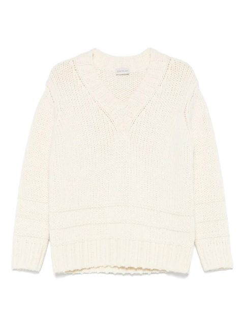 Moncler v-neck sweater - Neutrals - zdjęcie produktu nr 1