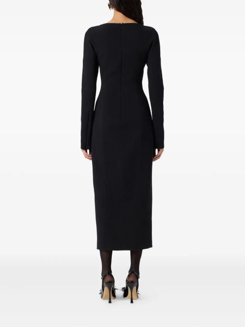 Blumarine crystal-embellished midi dress - Black - zdjęcie produktu nr 2