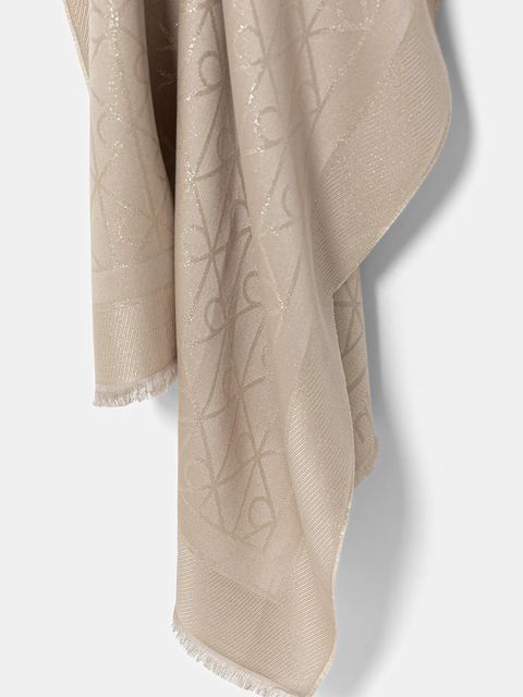 Calvin Klein szalik damski kolor beżowy LV04F8062G