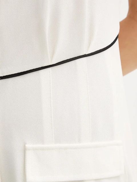 Liu Jo sukienka kolor beżowy mini prosta TA5207 J4883