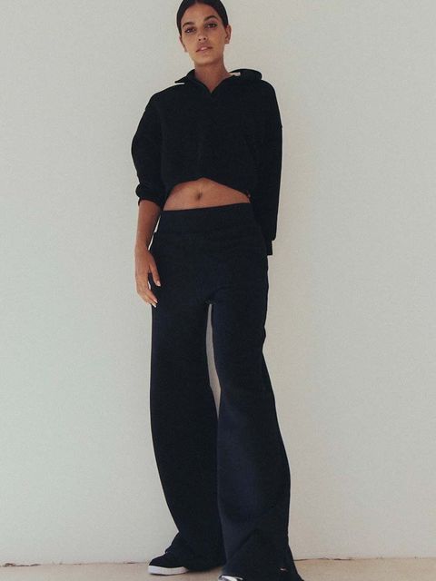 MUUV. bluza bawełniana FIN COTTON kolor czarny gładka