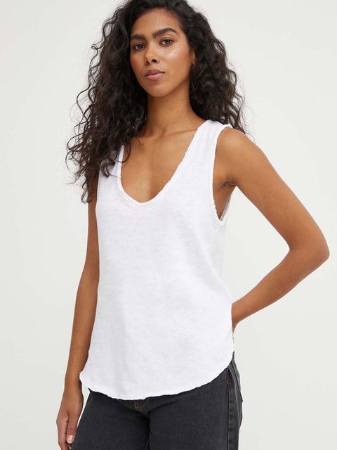 American Vintage top bawełniany DEBARDEUR COL U - zdjęcie produktu nr 1