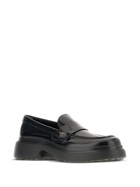 Tod's platform leather loafers - Black - zdjęcie produktu nr 2
