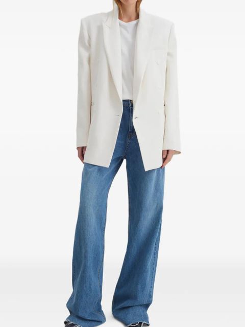 The Frankie Shop double-breasted blazer - White - zdjęcie produktu nr 2