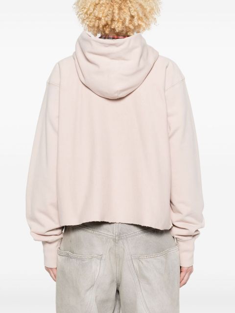 Maison Margiela logo cotton hoodie - Pink
