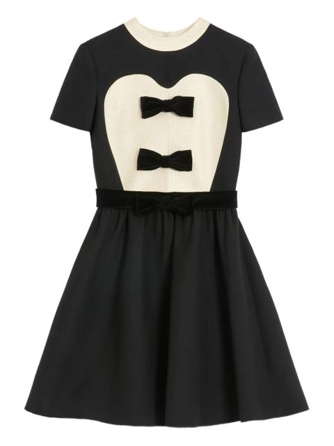 Valentino Garavani Crepe Couture bow-detail mini dress - Black