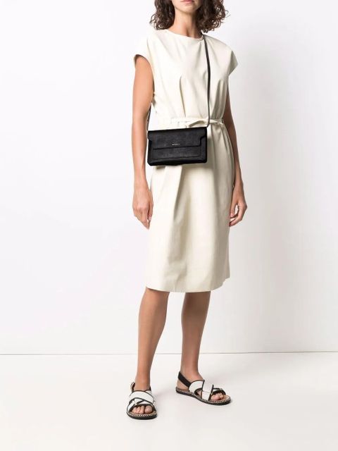 Marni Trunk leather clutch bag - Black - zdjęcie produktu nr 2