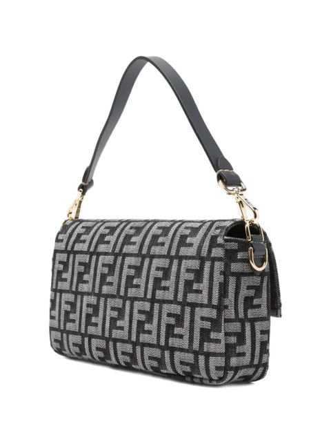 FENDI Baguette® jacquard shoulder bag - Grey - zdjęcie produktu nr 2