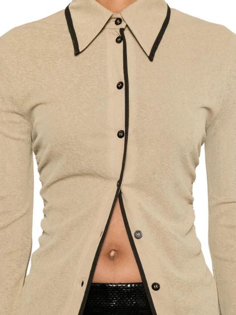 Nanushka button-fastening polo top - Neutrals