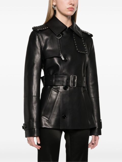Burberry leather jacket - Black