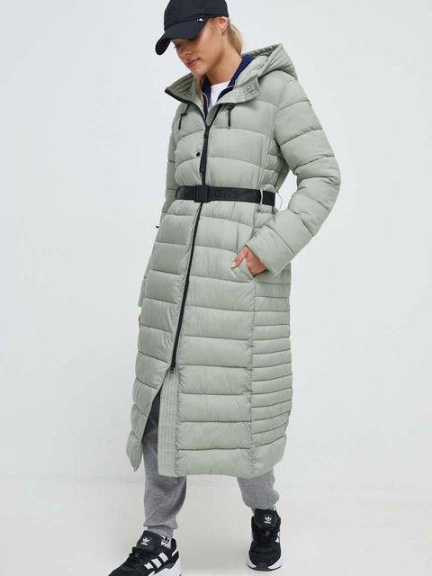 Didriksons kurtka damska kolor zielony zimowa