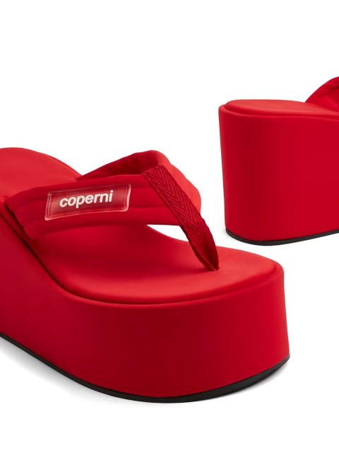 Coperni platform thong sandals - Red