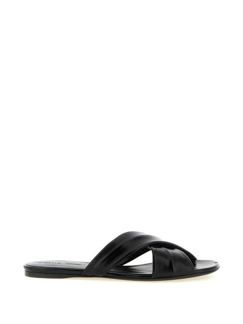 KHAITE crossed strap liria sandals - Black - zdjęcie produktu nr 1