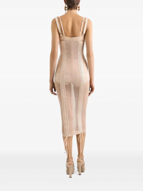 Dolce & Gabbana bustier midi dress - Neutrals