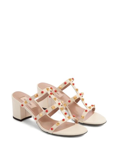 Valentino Garavani 60mm Rockstud embellished sandals - Neutrals - zdjęcie produktu nr 2