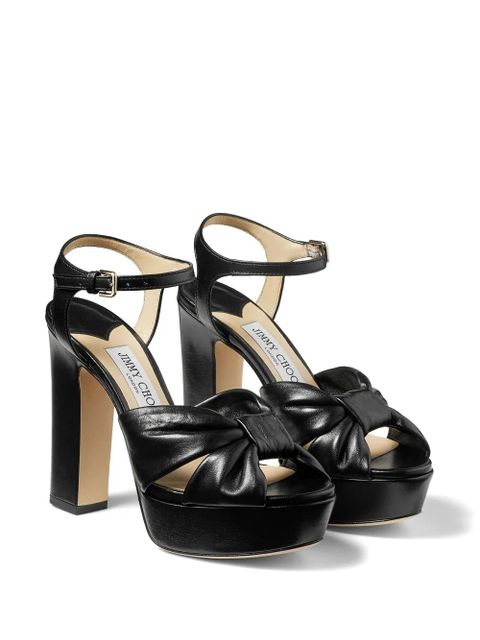 Jimmy Choo Heloise 120mm leather sandals - Black - zdjęcie produktu nr 2