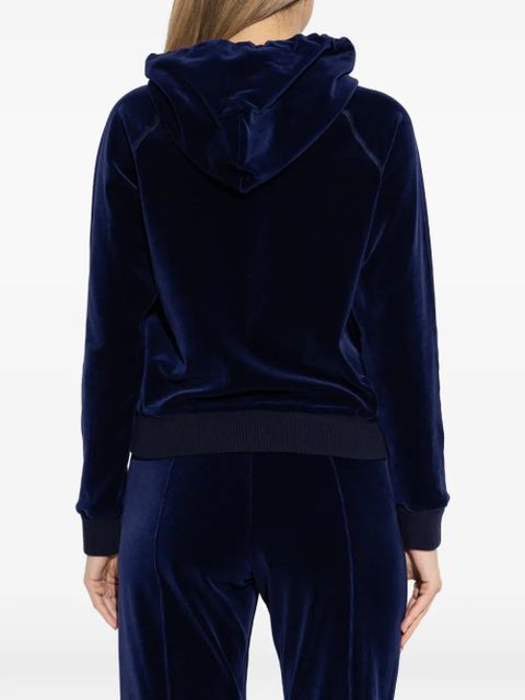 TOM FORD hooded zip knitwear - Blue