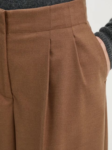 2NDDAY spodnie Carter damskie kolor beżowy proste high waist 2245161120