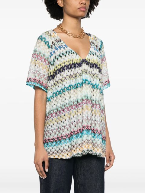 Missoni zigzag blouse - Blue