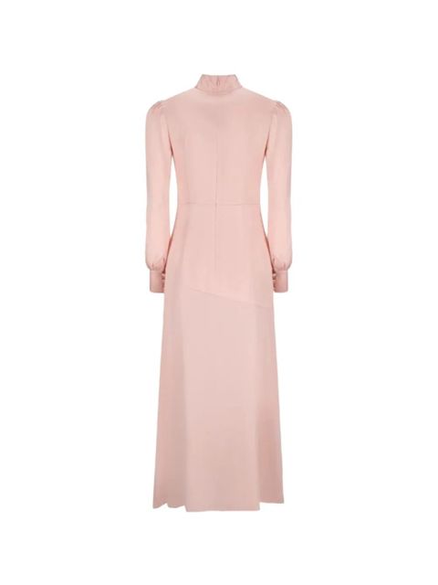 Alessandra Rich button-embellishment maxi dress - Pink - zdjęcie produktu nr 2