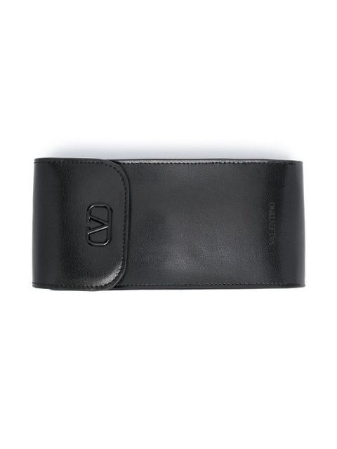 VALENTINO GARAVANI EYEWEAR Rockstud rectangle frame sunglasses - Red