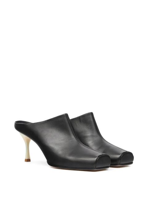 MM6 Maison Margiela square-toe mules - Black - zdjęcie produktu nr 2