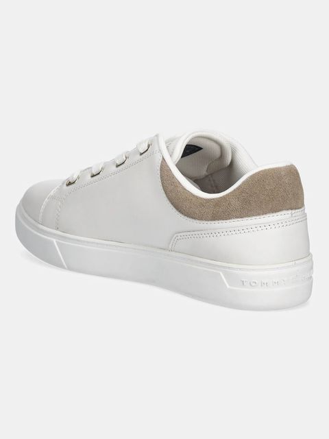 Tommy Hilfiger sneakersy skórzane CASUAL CUPSOLE SNEAKER damskie kolor biały FW0FW08816