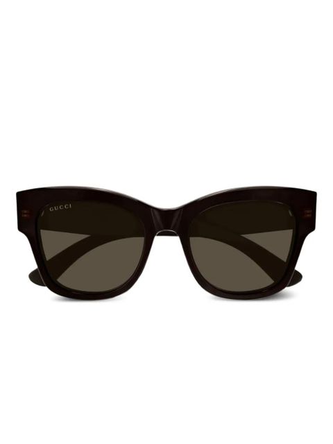 Gucci Eyewear butterfly-frame sunglasses - Brown - zdjęcie produktu nr 1
