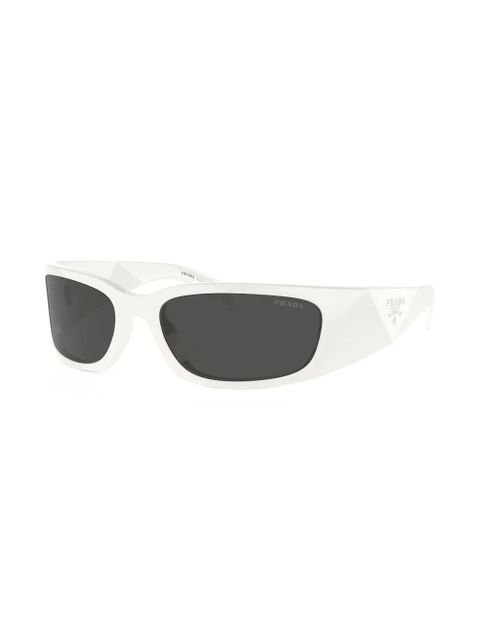 Prada Eyewear Prada PR A14S oval frame sunglasses - White - zdjęcie produktu nr 2