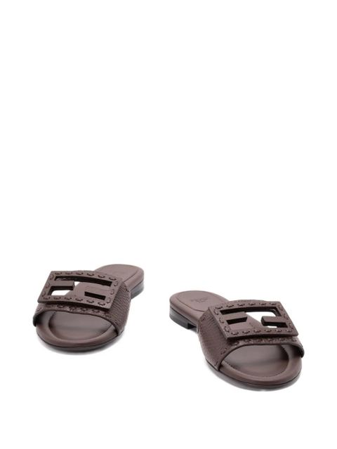 FENDI Baguette flat sandals - Brown - zdjęcie produktu nr 2