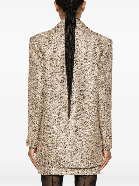 Alessandra Rich lurex tweed blazer - Black - zdjęcie produktu nr 2