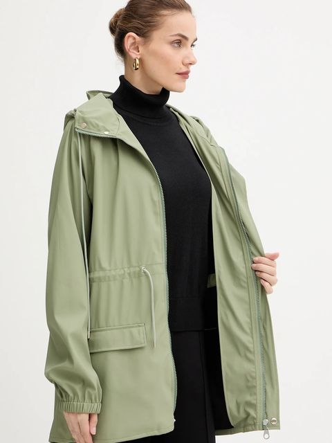 Coccinelle parka przeciwdeszczowa PEANUTS kolor zielony przejściowa E7.T1E.72.01.01