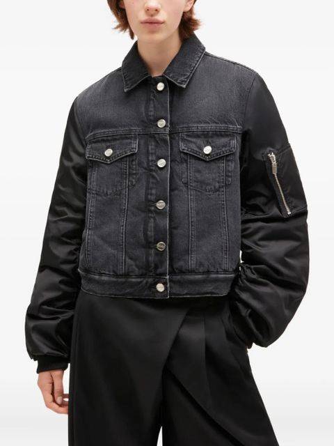 GANNI buttoned denim jacket - Black