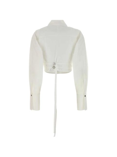 Blumarine poplin cropped shirt - White - zdjęcie produktu nr 2