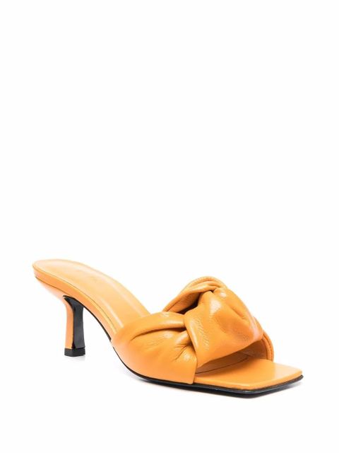 BY FAR knot detail sandals - Orange