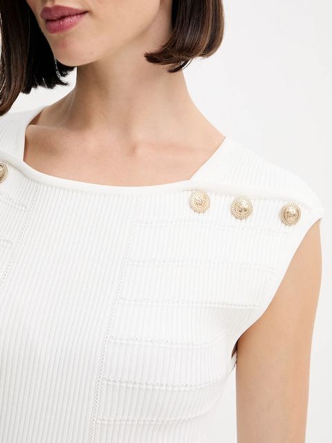 Guess top EVANGELINE damska kolor biały gładka W5YR12 Z0130