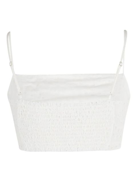 MC2 Saint Barth Florida broderie anglaise top - White